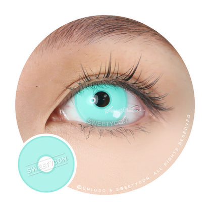 Sweety Crazy Turquoise (1 lens/pack)-Colored Contacts-SweetyCon