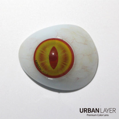 Sweety Crazy UV Orange Demon Eye / Cat Eye (1 lens/pack)-Crazy Contacts-UNIQSO
