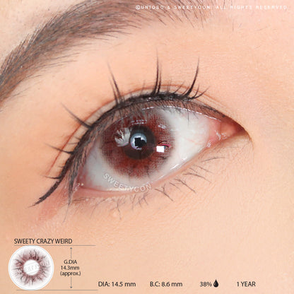 Sweety Crazy Weird (1 lens/pack)-Crazy Contacts-SweetyCon