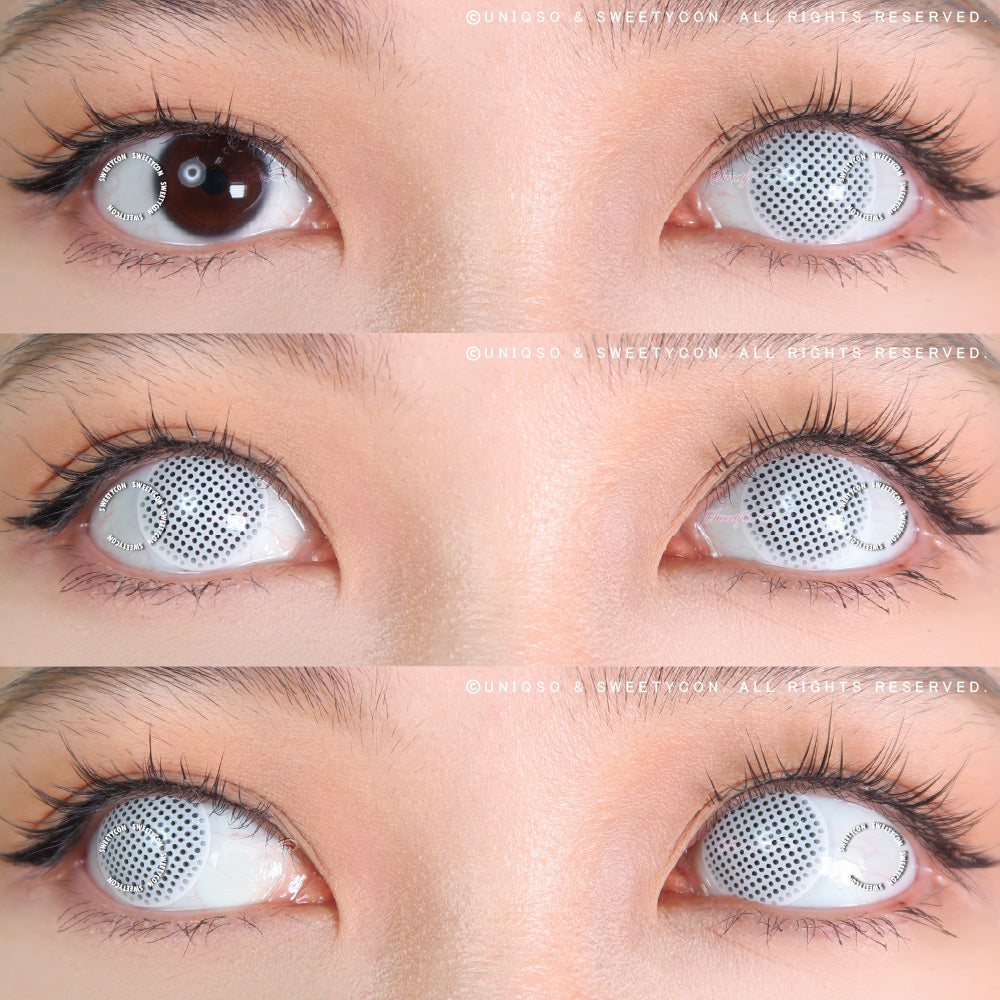 Sweety Crazy White Screen/White Mesh (1 lens/pack)-Crazy Contacts-SweetyCon