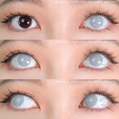 Sweety Crazy White Screen/White Mesh (1 lens/pack)-Crazy Contacts-SweetyCon