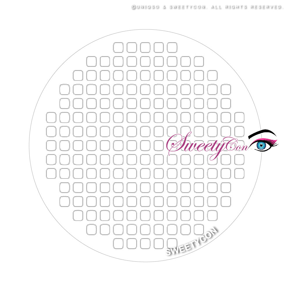 Sweety Crazy White Screen/White Mesh (1 lens/pack)-Crazy Contacts-SweetyCon