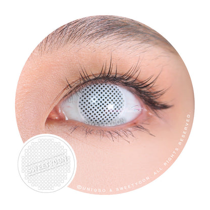 Sweety Crazy White Screen/White Mesh (1 lens/pack)-Crazy Contacts-SweetyCon