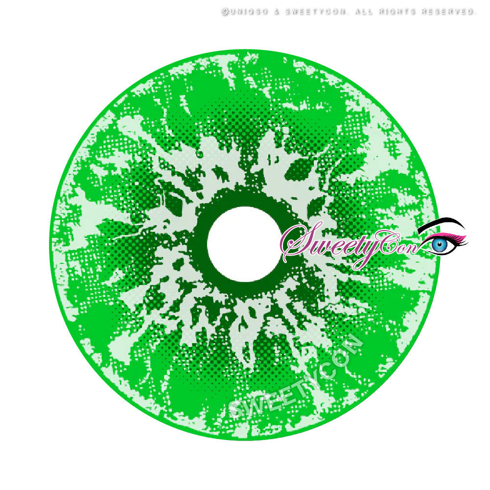 Sweety Crazy White Walker Green (1 lens/pack)-Crazy Contacts-SweetyCon