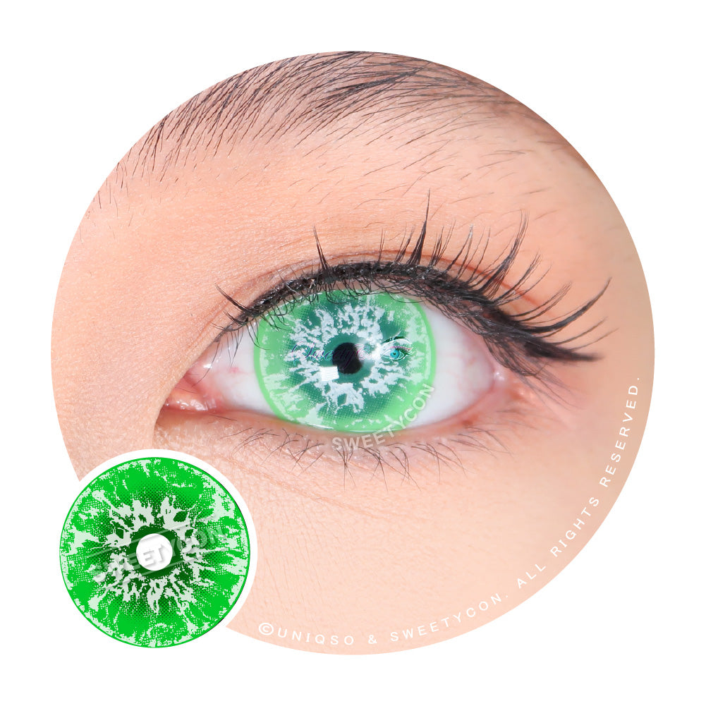 Sweety Crazy White Walker Green (1 lens/pack)-Crazy Contacts-SweetyCon