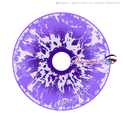 Sweety Crazy White Walker Violet (1 lens/pack)-Crazy Contacts-SweetyCon