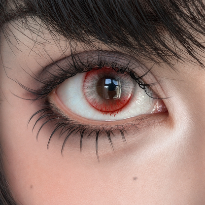Sweety Crazy Witch Tears Red (1 lens/pack)-Crazy Contacts-UNIQSO