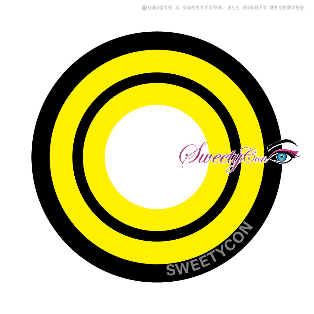 Sweety Crazy Yellow Rings V3 (1 lens/pack)-Crazy Contacts-UNIQSO