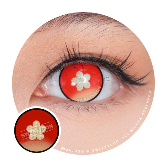 Sweety Crimson Spirit Blossom (1 lens/pack)-Colored Contacts-UNIQSO