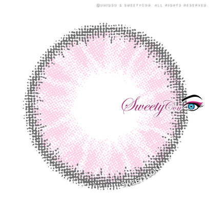 Sweety Crystal Pink (1 lens/pack)-Colored Contacts-SweetyCon