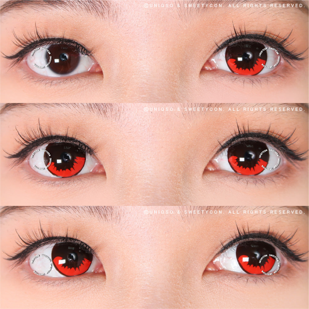 Sweety Demon Killer - Burning Fire II (1 lens/pack)-Colored Contacts-SweetyCon