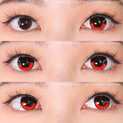 Sweety Demon Killer - Burning Fire II (1 lens/pack)-Colored Contacts-SweetyCon