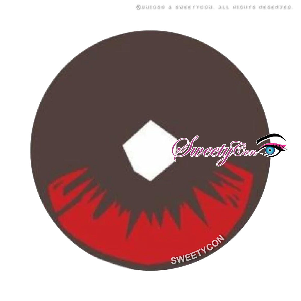 Sweety Demon Killer - Burning Fire II (1 lens/pack)-Colored Contacts-SweetyCon