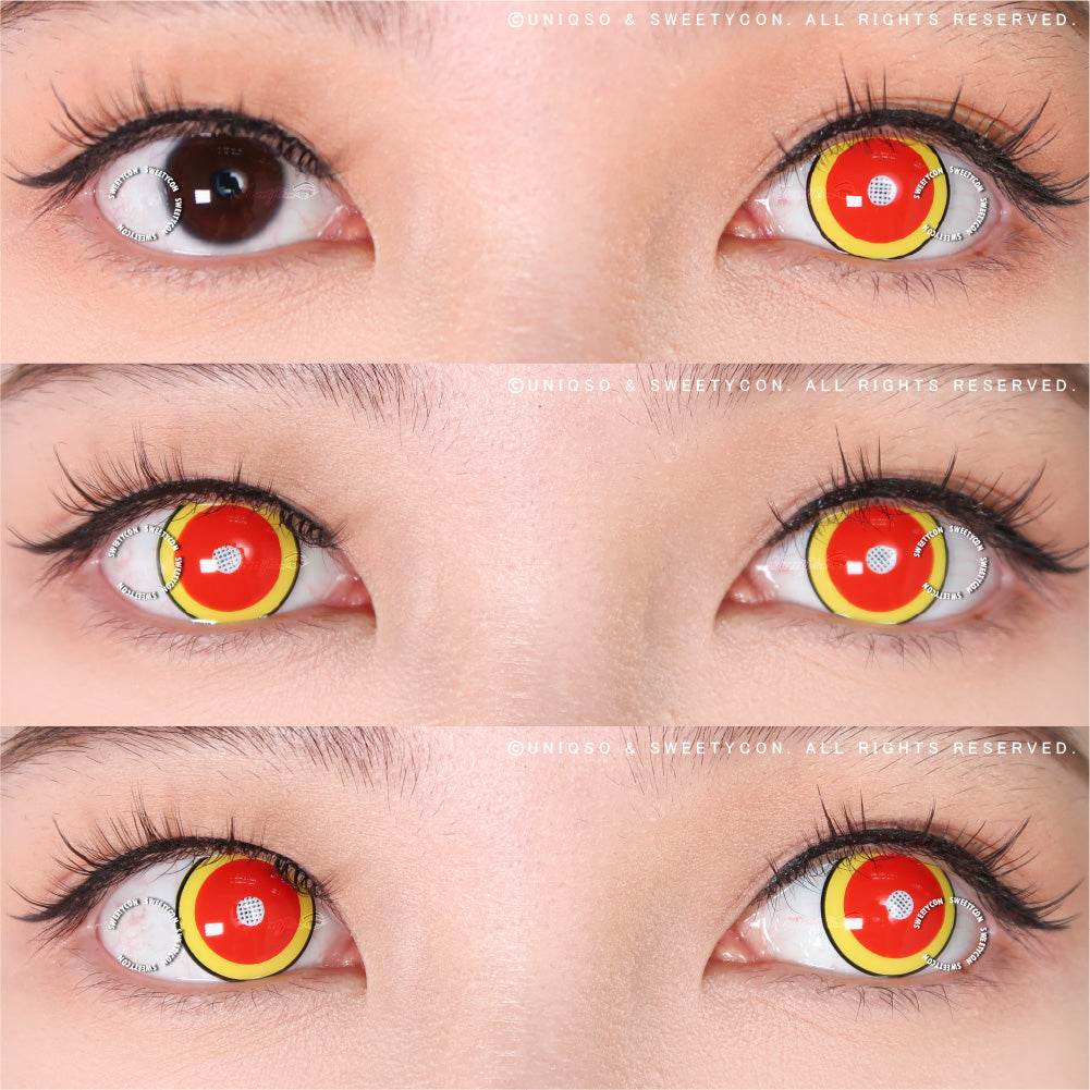 Sweety Demon Killer - Fire Flame (1 lens/pack)-Colored Contacts-SweetyCon
