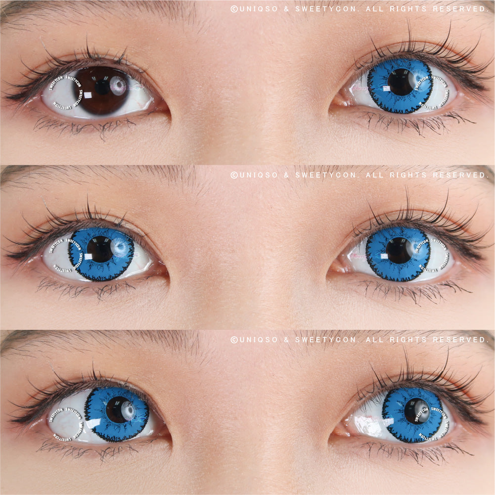 Sweety Devil Blue II (1 lens/pack)-Colored Contacts-SweetyCon