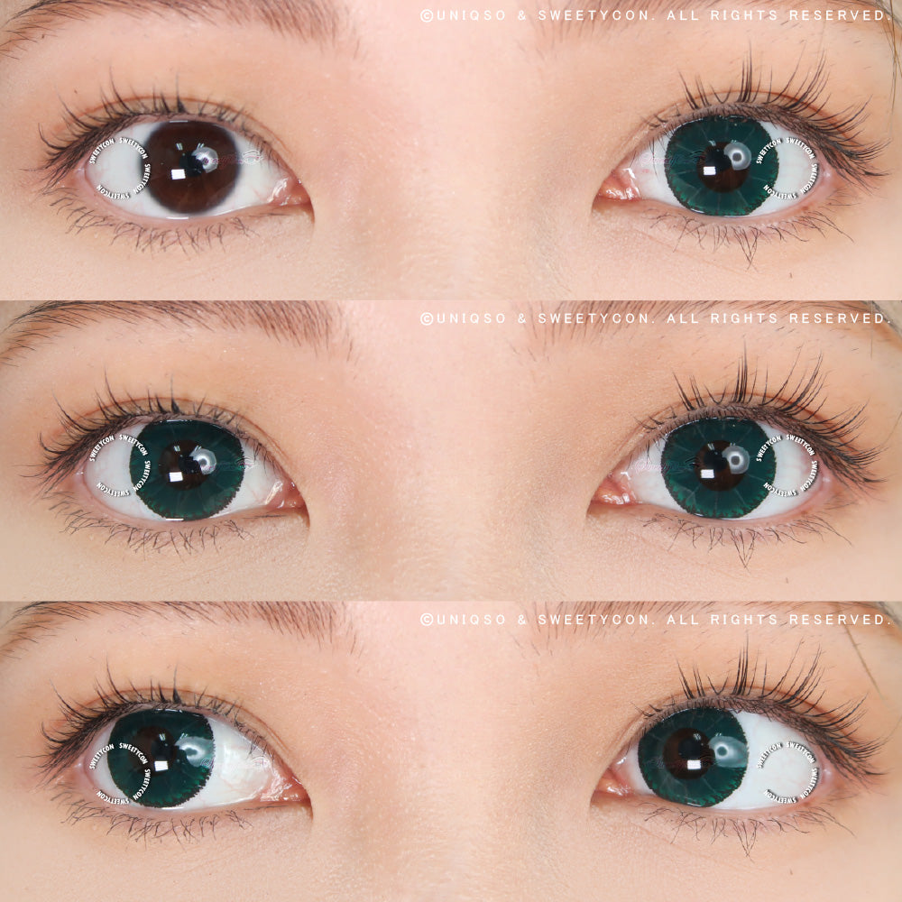 Sweety Devil Green (1 lens/pack)-Colored Contacts-SweetyCon