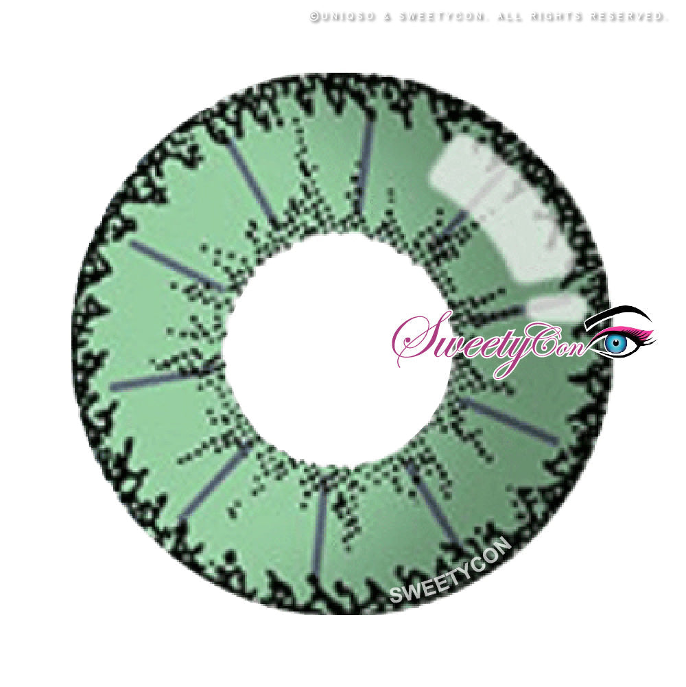 Sweety Devil Green (1 lens/pack)-Colored Contacts-SweetyCon