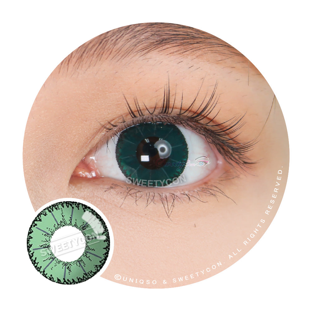 Sweety Devil Green (1 lens/pack)-Colored Contacts-SweetyCon