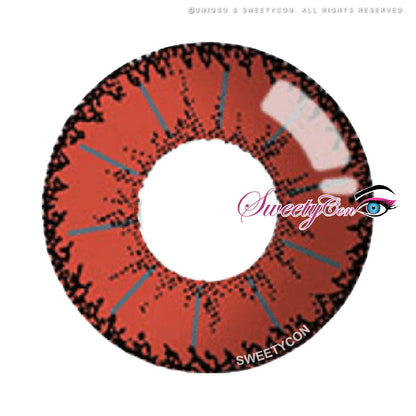 Sweety Devil Red (1 lens/pack)-Colored Contacts-SweetyCon