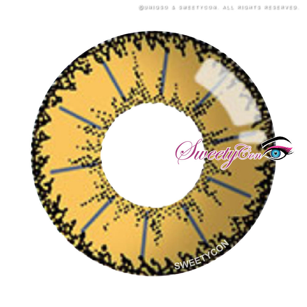 Sweety Devil Yellow (1 lens/pack)-Colored Contacts-SweetyCon