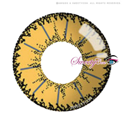 Sweety Devil Yellow (1 lens/pack)-Colored Contacts-SweetyCon