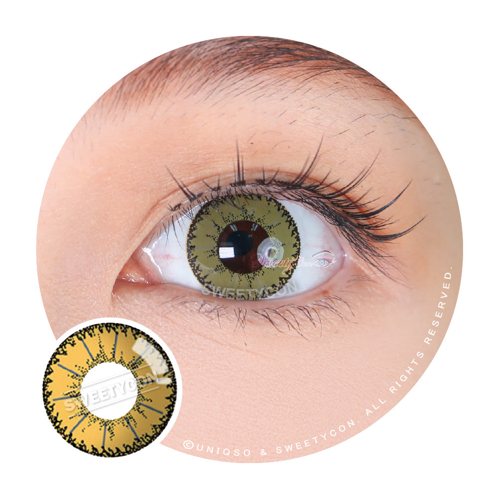 Sweety Devil Yellow (1 lens/pack)-Colored Contacts-SweetyCon