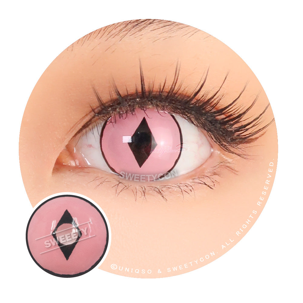 Sweety Diamond Pink (1 lens/pack)-Colored Contacts-SweetyCon