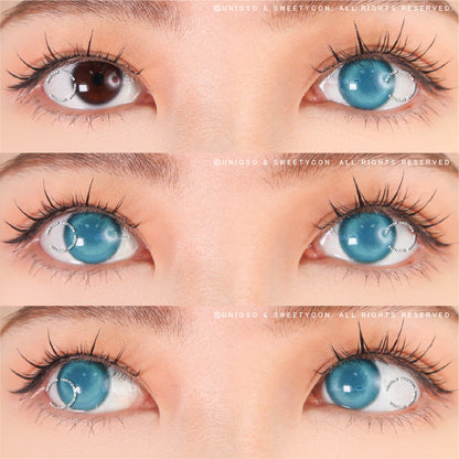 Sweety Glass Ball Blue (1 lens/pack)-Colored Contacts-SweetyCon
