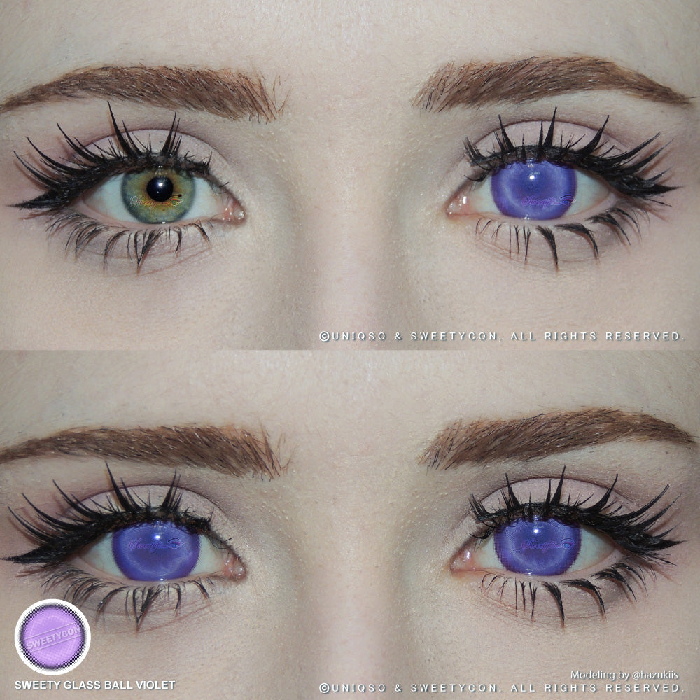 Sweety Glass Ball Violet (1 lens/pack)-Colored Contacts-SweetyCon