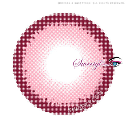 Sweety Halo Pink (1 lens/pack)-Colored Contacts-UNIQSO