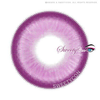 Sweety Halo Purple (1 lens/pack)-Colored Contacts-UNIQSO