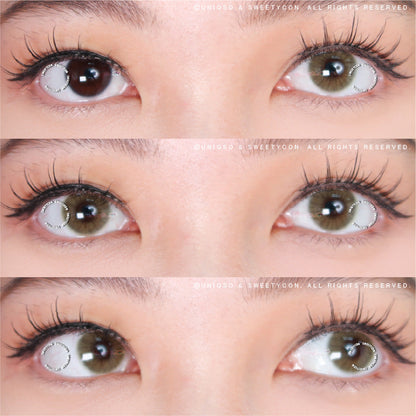 Sweety Hidrocor Amber (1 lens/pack)-Colored Contacts-SweetyCon