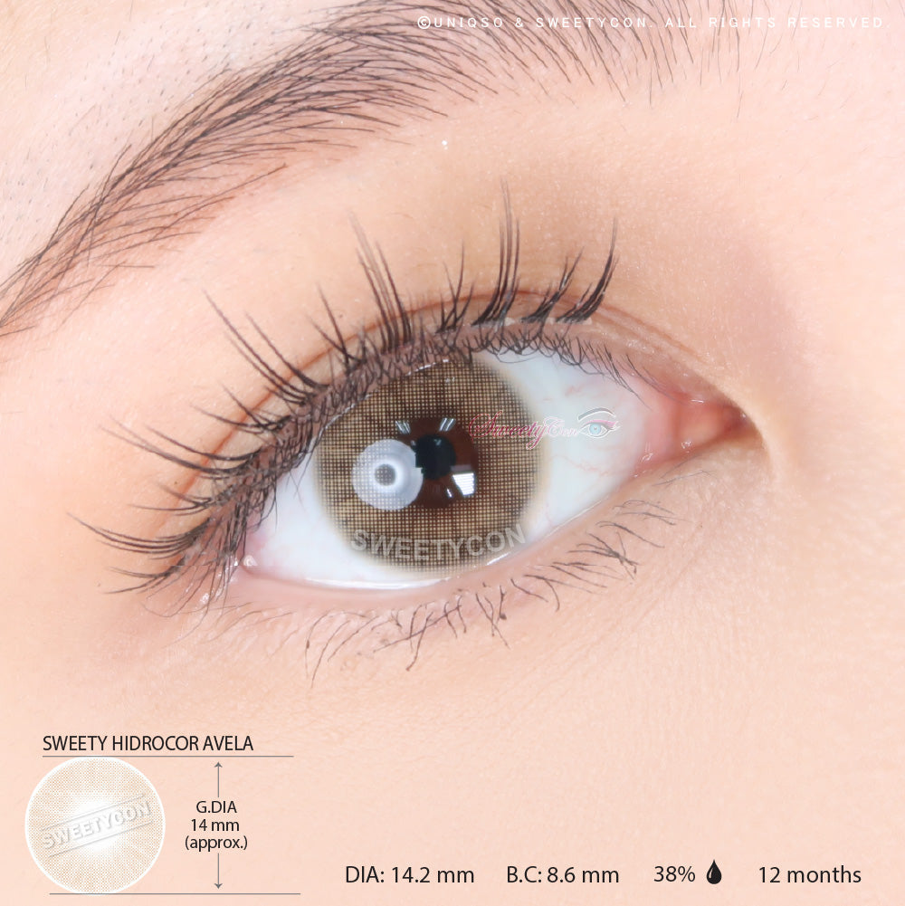 Sweety Hidrocor Avela (1 lens/pack)-Colored Contacts-SweetyCon