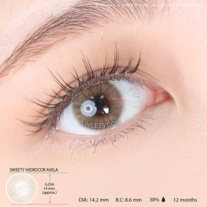 Sweety Hidrocor Avela (1 lens/pack)-Colored Contacts-SweetyCon