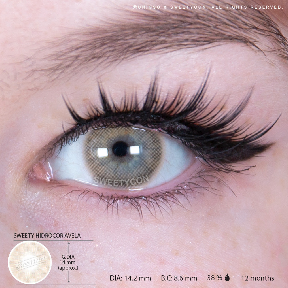Sweety Hidrocor Avela (1 lens/pack)-Colored Contacts-SweetyCon
