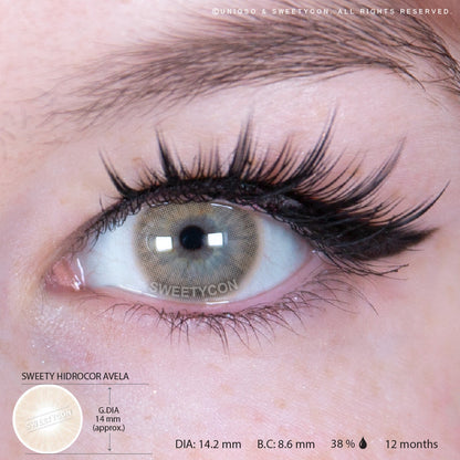 Sweety Hidrocor Avela (1 lens/pack)-Colored Contacts-SweetyCon