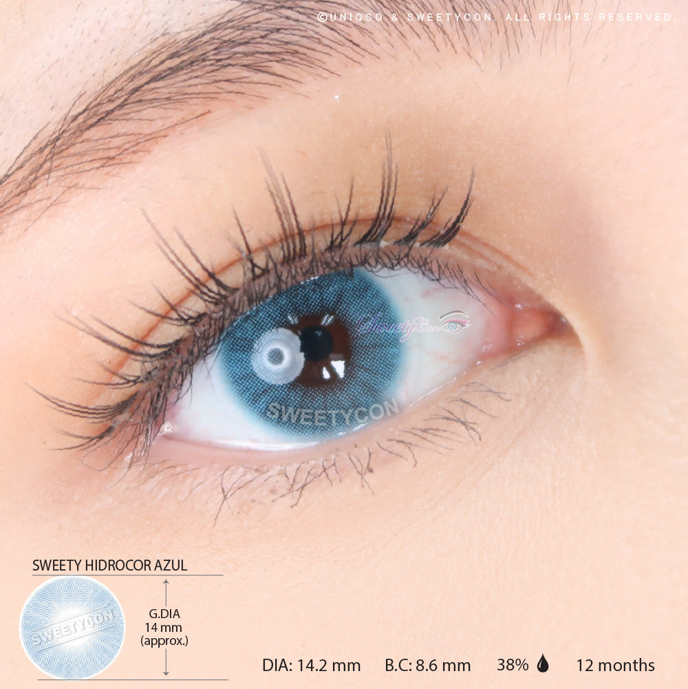 Sweety Hidrocor Azul (1 lens/pack)-Colored Contacts-SweetyCon