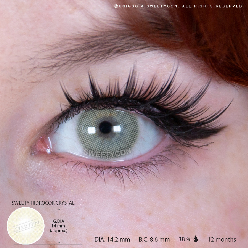 Sweety Hidrocor Crystal (1 lens/pack)-Colored Contacts-SweetyCon