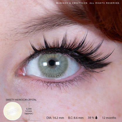 Sweety Hidrocor Crystal (1 lens/pack)-Colored Contacts-SweetyCon