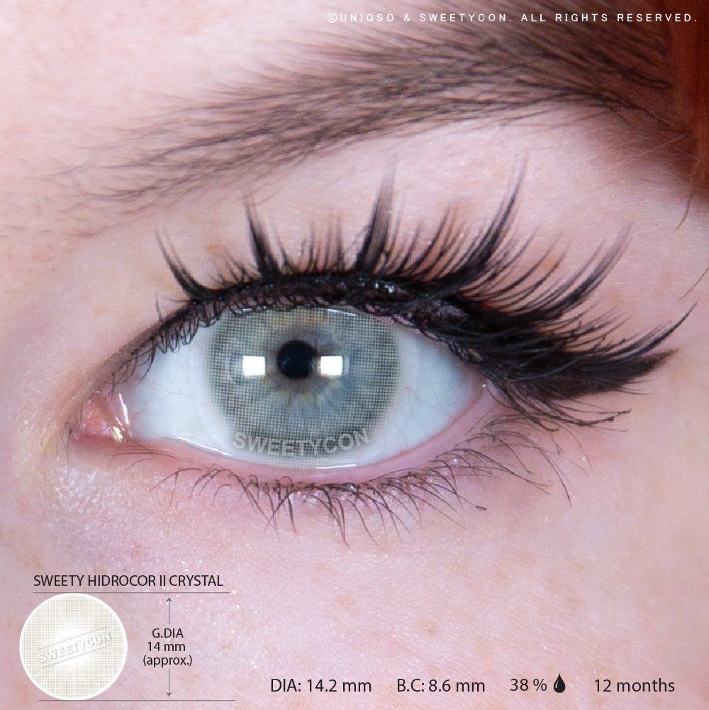 Sweety Hidrocor II Crystal (1 lens/pack)-Colored Contacts-SweetyCon