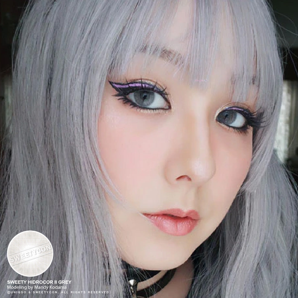 Sweety Hidrocor II Grey (1 lens/pack)-Colored Contacts-SweetyCon