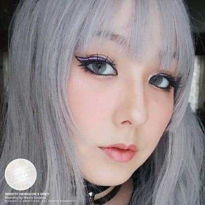 Sweety Hidrocor II Grey (1 lens/pack)-Colored Contacts-SweetyCon
