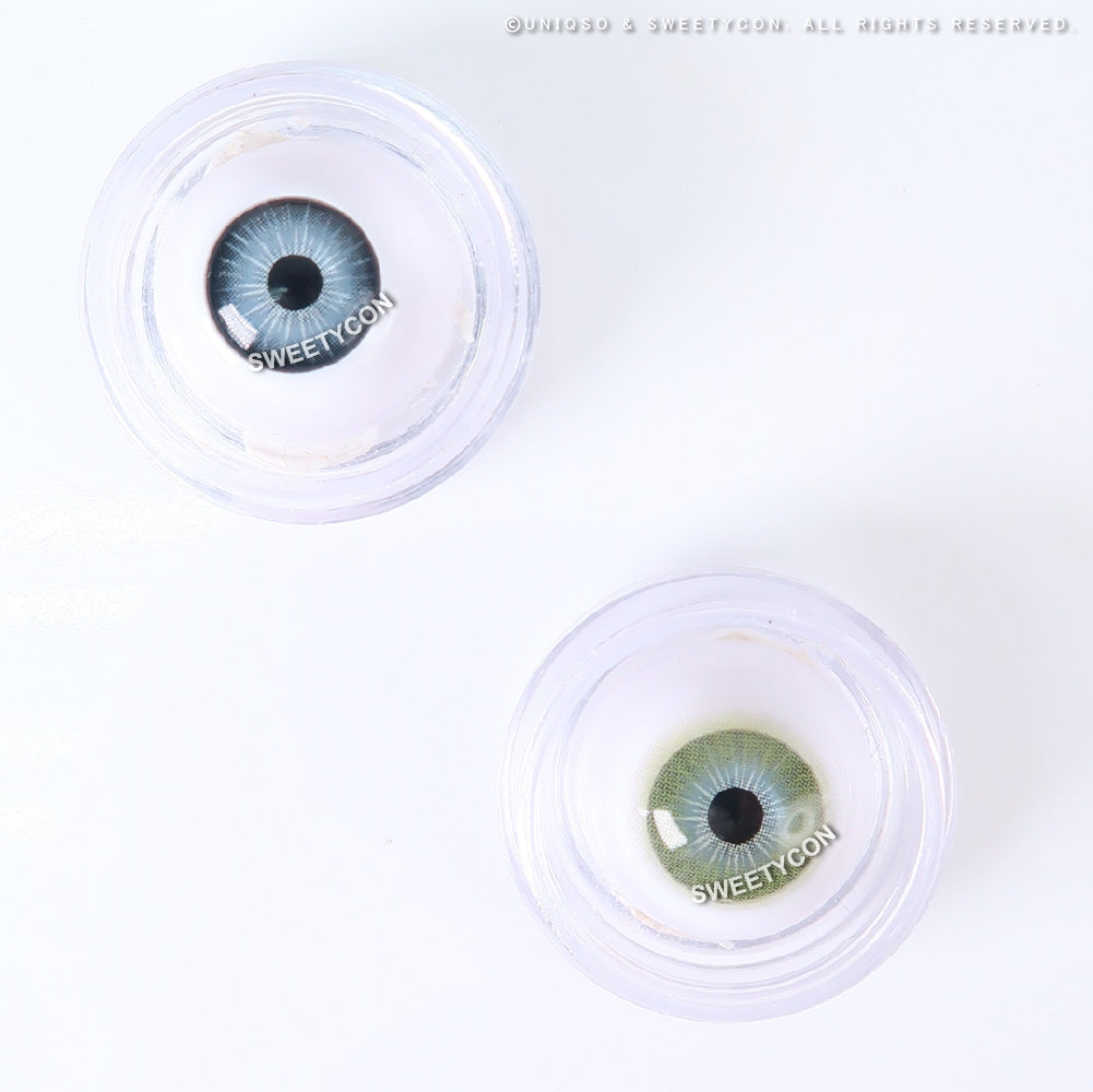 Sweety Hidrocor II Sky Grey (1 lens/pack)-Colored Contacts-SweetyCon