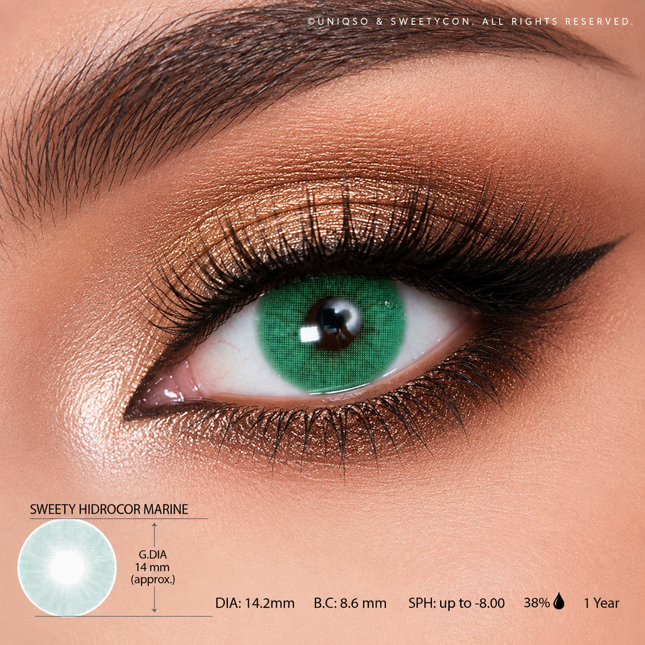 Sweety Hidrocor Marine (1 lens/pack)-Colored Contacts-SweetyCon