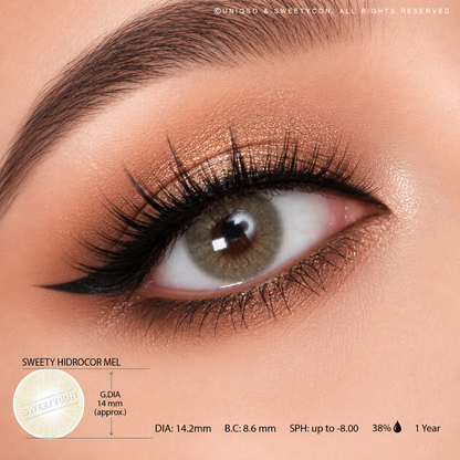 Sweety Hidrocor Mel (1 lens/pack)-Colored Contacts-SweetyCon