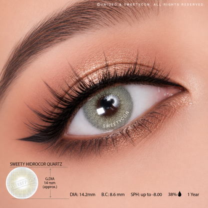 Sweety Hidrocor Quartz (1 lens/pack)-Colored Contacts-SweetyCon