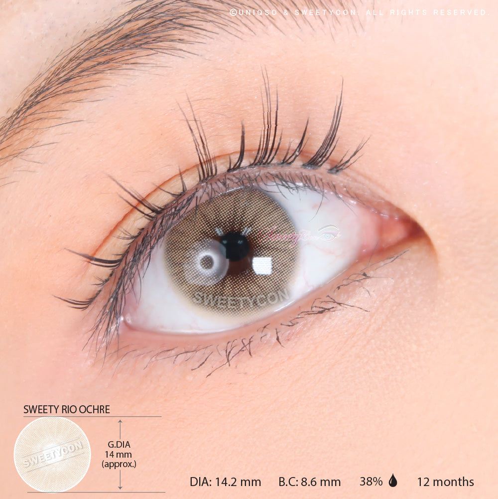 Sweety Hidrocor Rio Ochre (1 lens/pack)-Colored Contacts-SweetyCon