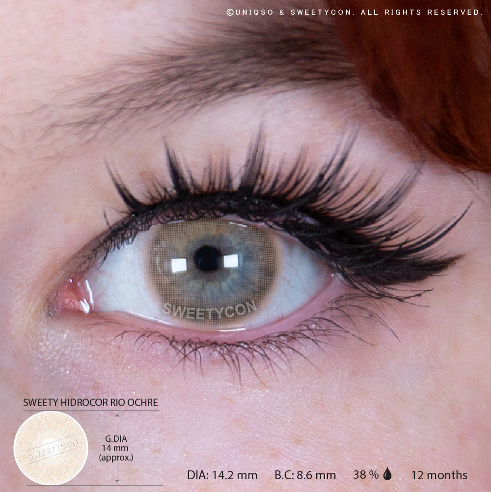 Sweety Hidrocor Rio Ochre (1 lens/pack)-Colored Contacts-SweetyCon