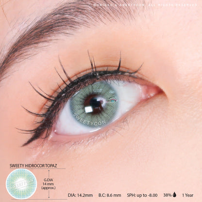 Sweety Hidrocor Topaz (1 lens/pack)-Colored Contacts-SweetyCon