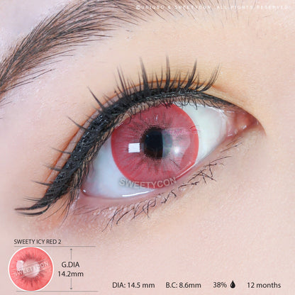 Sweety Icy 2 Pink (1 lens/pack)-Colored Contacts-SweetyCon